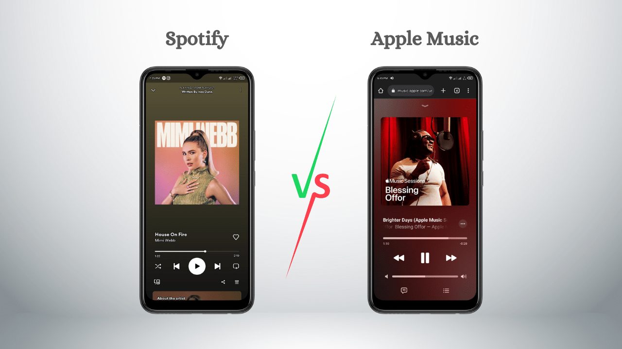 Spotify vs Apple Music (Design)