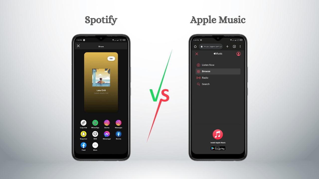 Spotify vs Apple Music (Social Media)