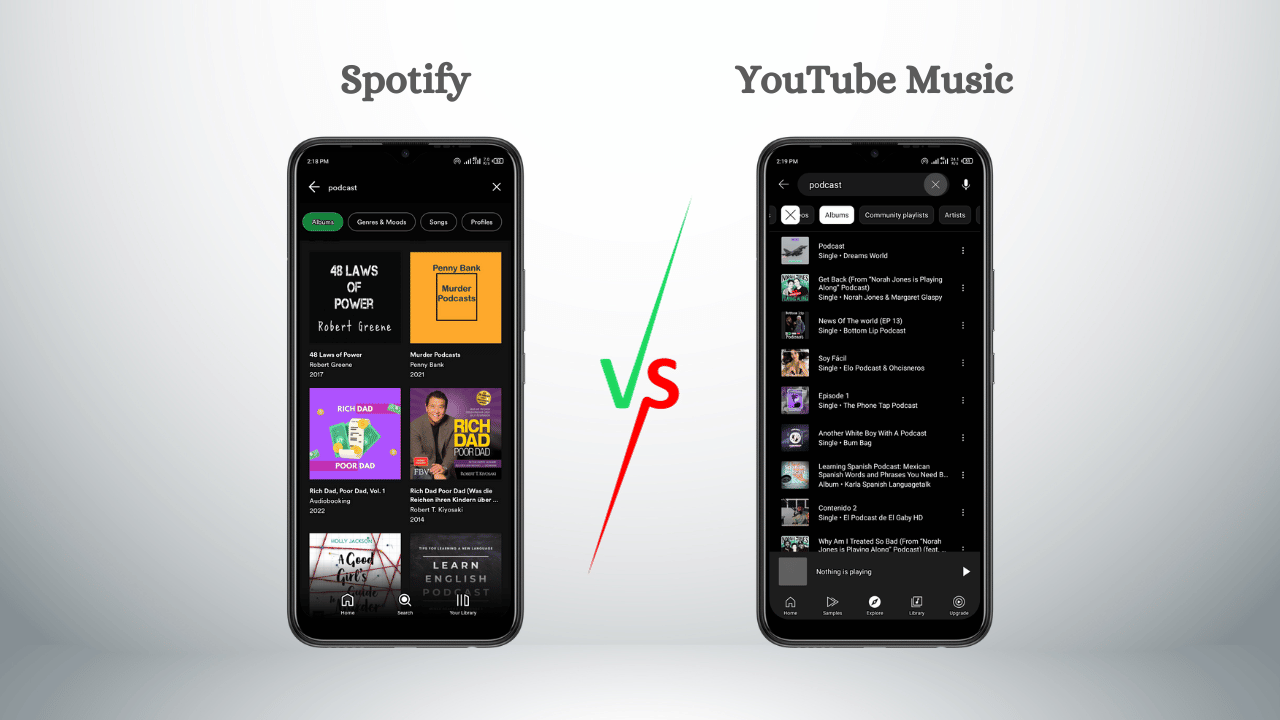 Spotify Premium vs YouTube Music Podcasts