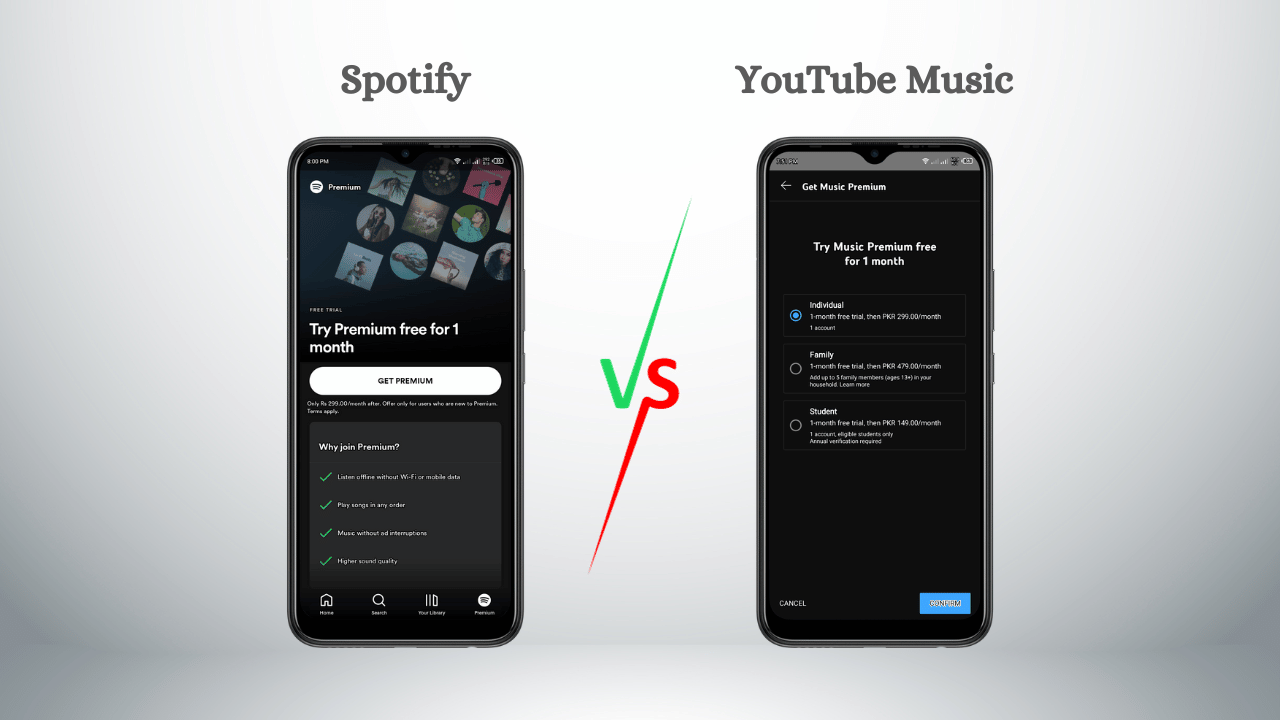 Spotify vs YouTube 2023 Free Plan