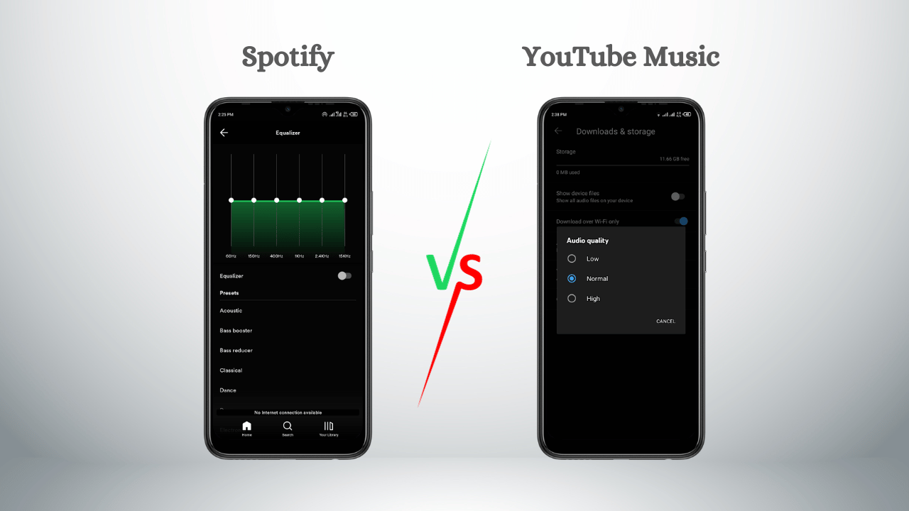 Spotify vs YouTube Music Quality